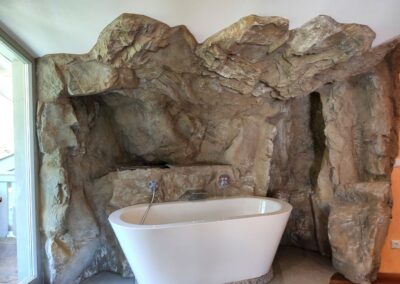 Kunstfelsen - Badezimmer - Wanne