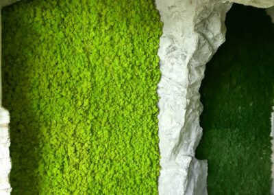 Kunstfelsen Mit Islandmoos - Ausstellung