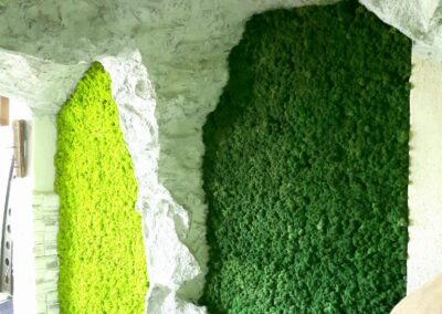 Kunstfelsen Mit Islandmoos - Ausstellung