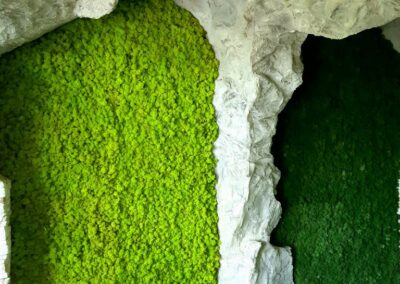 Kunstfelsen Mit Islandmoos - Ausstellung